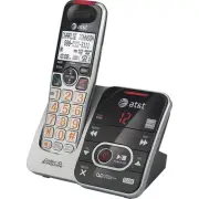 Silver Black DECT 6.0 Cordless Landline Phone System with Caller ID Expandabl...