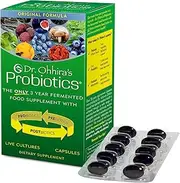 Dr. Ohhira's Probiotics Original Formula, 3 Year Fermented Dietary Supplement with Probiotics, Prebiotics, and PostBiotics, 100 Capsules