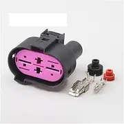 2/5/10/20/50/Sets 4 Pin Auto Fan Controller dark Connector Oxygen Sensor Wiring Plug Waterproof Electrical Socket 1J0906234 (Color : 4p female, Size : 5 SETS_4P)