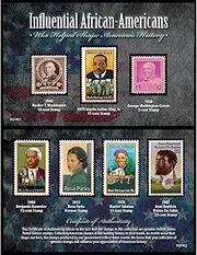 African American Black History United States Postage Stamps Collector Set in Protective Display Portfolio