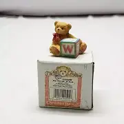 1 Pc CHERISHED TEDDIES LETTER ALPHABET ABC BLOCKS "W" Figurine Collectable