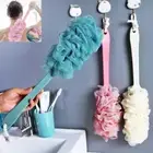 Long Handle Bath Brush Soft Mesh Sponge Back Scrubber Body Wash Shower Loofah AU