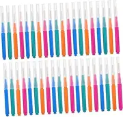 UTHCLO 40pcs Oral Flossing Brush Set Push-pull Design Stainless Steel Wire for Daily Cleaning