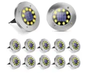 Luces Solares De Suelo, 10 Luces Led Solares Para Jardin Mejoradas Pasarela ...