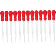 MUCKLILY 13pcs Silicone Mold Pipette Dropper Glass Dropper for Home School Experiments Lightweight Portable for Liquid Reagents Safe Use