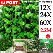 UP 60X Artificial Ivy Vine Fake Foliage Hanging Leaf Garland Plant Party Decor