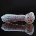 4.25 inch Handmade Thick Cosmic Red Bubble Tobacco Smoking Bowl Glass Pipes