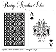 Desjgn 100% Plastic Playing Cards, Bridge Size / Regular Index 1 deck