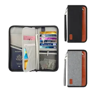 【Eiby】RFID防盜旅行護照包 出國護照包票卡夾 隨身手提防盜包 旅遊證件夾長夾 護照套 收納包
