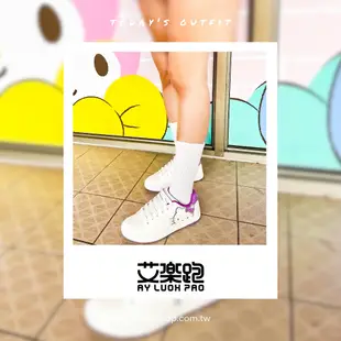 HELLO KITTY艾樂跑女鞋-經典復刻系列百搭休閒鞋-白紫(922012)