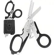 Emergency Response Trauma Shears with Holster, Stainless Steel Foldable Scissors Pliers, Outdoor Camping Rescue Scissors Glass Breaker Tool