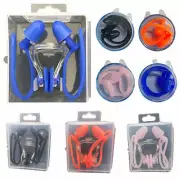 Swimming Ear Plugs Nose Plugs,14Pair Reusable Waterproof Soft Ear Plugs wi