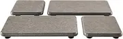 Set of 4 Water Absorbent Diatomite Coasters, Diatomaceous Earth Kitchen Soap Dish, Water Absorbing Stone Used for Hand Soaps & Plants & Toiletries in The Modern Home (Gray)