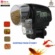 Automatic Digital Fish Feeder Holiday Timer Auto Feeding Pond Tank Dispenser AU