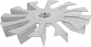 MERRYHAPY Fan Impeller Radiator Blower Fan Part Cooling Tower Fan Supply Axial Blower Fan Blade Replacement Air Compressor Fan Blade Axial Fan Supply Axial Fan Part Galvanized Iron Silver