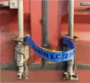 2 x Shipping Container Door Safety Straps 50mm Wide x 600mm Long