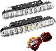 2pcs 30LEDs Car Daytime Running Light DRL Daylight Lamp with Turn Signal Indicators Lights GTRH