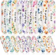 ✨60 Pcs Mini Nail Files Inspirational Gifts for Women Motivational Floral Double