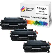 3 Pack Compatible Toner Cartridge Replacement for HP CE505A 05A (2,300 Pages) for HP Laserjet P2035 P2035n P2055 P2055d P2055dn P2055x