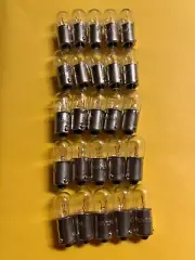 (25) BAYONET #1866 INCANDESCENT LAMPS / 6.3v .25A/BULBS BA9s / Technics SA