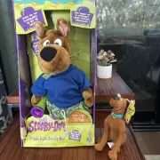 Scooby Doo Fright Flash Light Scared Silly Plush Vintage With Mini Read* New