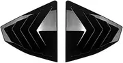 Compatible with Subaru WRX STI VB 2022 2023 2024 2025 Car Rear Window Quarter Louver Shutter Cover Side Vent Trim Windshield ABS Cover(Black)