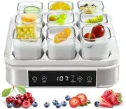 Yoghurt Maker, Greek Yogurt Maker with Temperature Control & Timer, Automatic