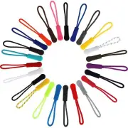 Zipper Pulls 25 Colors Zipper Tags Strong Nylon Cord Zipper Pull Replacement ...