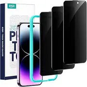 ESR 3 Pack for iPhone 14 Pro Privacy Screen Protector, Anti-spy Tempered-Glass Privacy Screen Protector, Micro-Curved Edges, Case Friendly