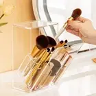 with Lid Makeup Brush Holder Clear Lipstick Case Eyebrow Brush