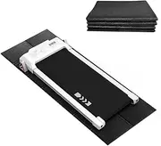 CIIHI Foldable Rubber Treadmill Mat - Walking Pad Mats for Home Fitness, Floor Protector with Non-Slip Texture, Easy to Clean and Maintain, 68" L x 24" W
