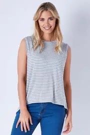 Maxine Wrap Back Tee--SAS-9612TKSS