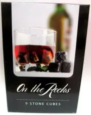 44639 WHISKY STONES ON THE ROCKS REPLACES ICE 9 CUBES PER PACK ICE CHILLED
