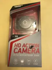 Sharper Image SVC355 Rechargeable HD Action Camera 720P with Waterproof Case