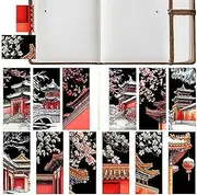 Scratch Bookmark Craft,Art Scratch Note Set of 12 | Bookmarks Art Paper Kit for Kid Students Christmas Party Favor