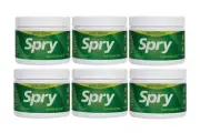 6 x Spry Xylitol Chewing Gum Spearmint 100 Pieces Dental Defense 600 pcs