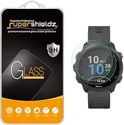 Supershieldz (2 Pack) for Garmin Forerunner 245 and Forerunner 245 Music Tempered Glass Screen Protector, Anti Scratch, Bubble Free