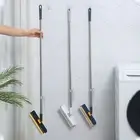 V-shaped Brush Tile Floor Cleaner 2-in-1 Floor Brush with Handle Squeegee