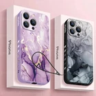 For iPhone 16 15 Pro Max 14 13 12 11 XR 8 ShockProof Marble TPU Phone Case Cover