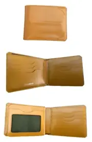 Exclusive SAMSONITE BLACK LABEL BAYAMO Bifold Leather WALLET 9cc Pass Tan
