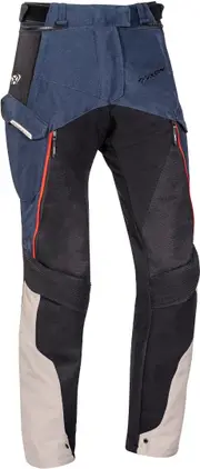 Ixon Eddas Ladies Motorcycle Textile Pants, black-blue, Size M for Women Black Blue
