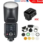 Godox V100C 100W Camera Flash Speedlite + X3C Trigger For Canon + AK-R1 Set
