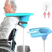 [Cyanmor] Portable Shampoo Basin, Collapsible Shampoo Rinser, Home Shampoo Basin with Drain Adjustable Neck Strap, Suitable for The Elderly, Pregnant Women and People with Limited Mobility