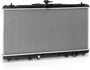 M-AUTO Aluminum Factory Style Radiator Replacement for 13 14 15 16 17 Toyota Avalon Camry with 2.5L 2.5L Hybrid 3.5L Automatic Engine DPI 13269