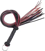 BIENKA Real Cowhide Horse Whip with Leather Handle Training Tool Equestrian Riding Crop Whips Leather Whip