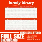 FULL SIZE Solderless Breadboard PCB 830 TIE Points MB-102 Arduino Raspberry PI