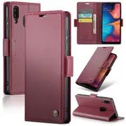 CaseMe Samsung Galaxy A30 Folio Wallet Case Cover Side Closure A305 [Wine]
