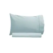 Artex 250TC 100% Cotton Sheet Set Single Ice Blue