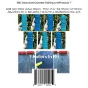 SBC Concrete Texture Rollers - Most Pristine Wood Textures!