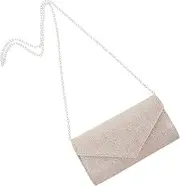 [VERDANVERSE] Evening Bag Clutch for Women Sparkling Rhinestones Handbag with Detachable Chain Elegant and Design Wedding Guest Purse Color